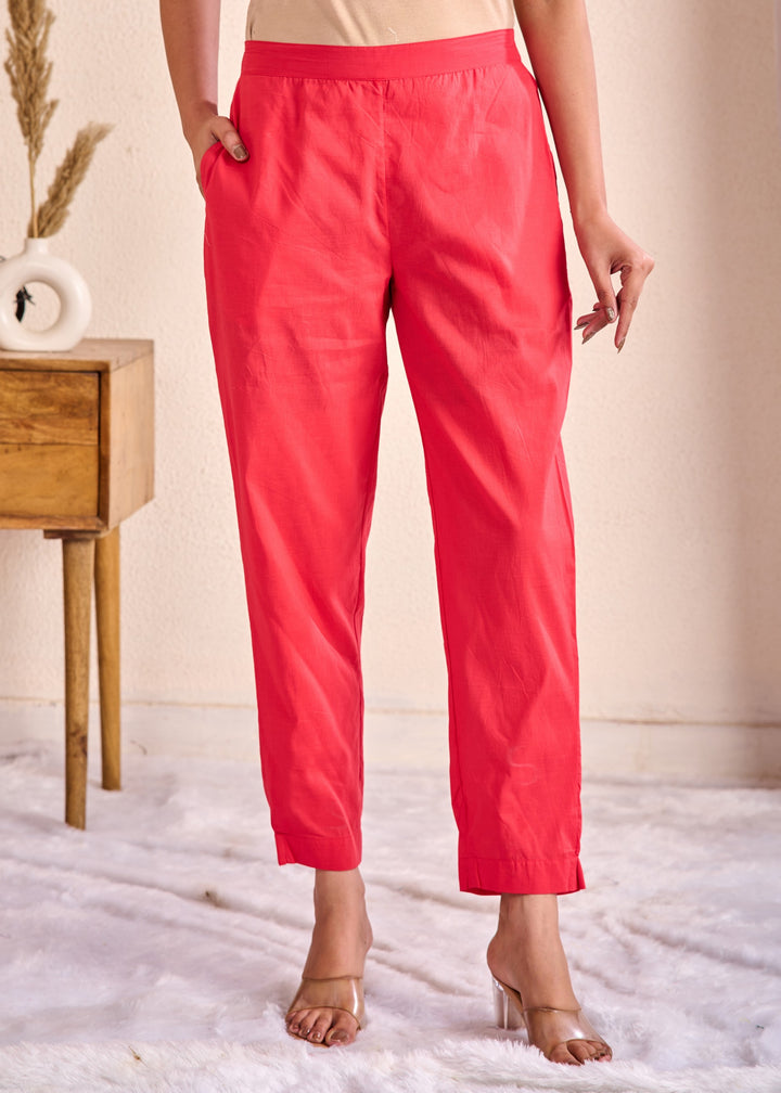 Cotton Ankle-Length Western Wear Pants - Stylish & Comfortable