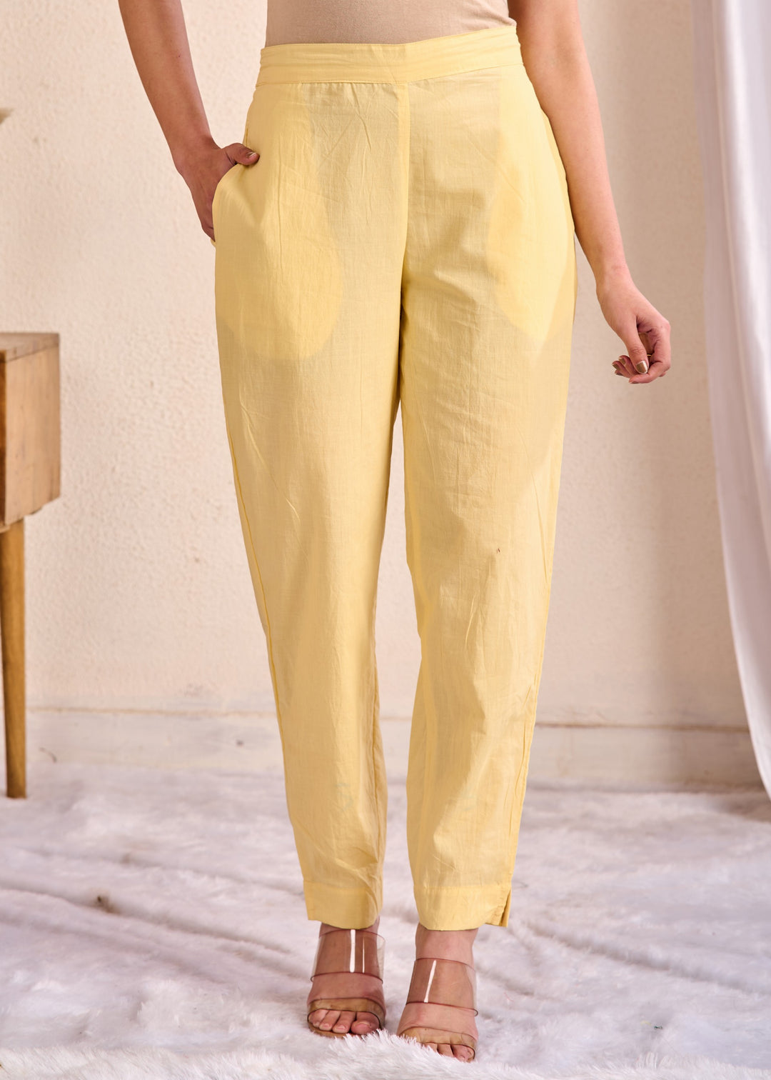 Cotton Ankle-Length Western Wear Pants - Stylish & Comfortable