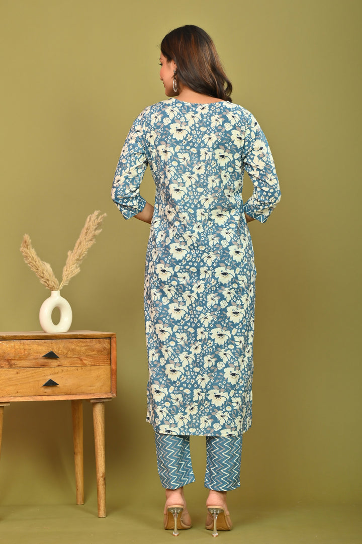 Graceful Hues Cotton Kurta Set