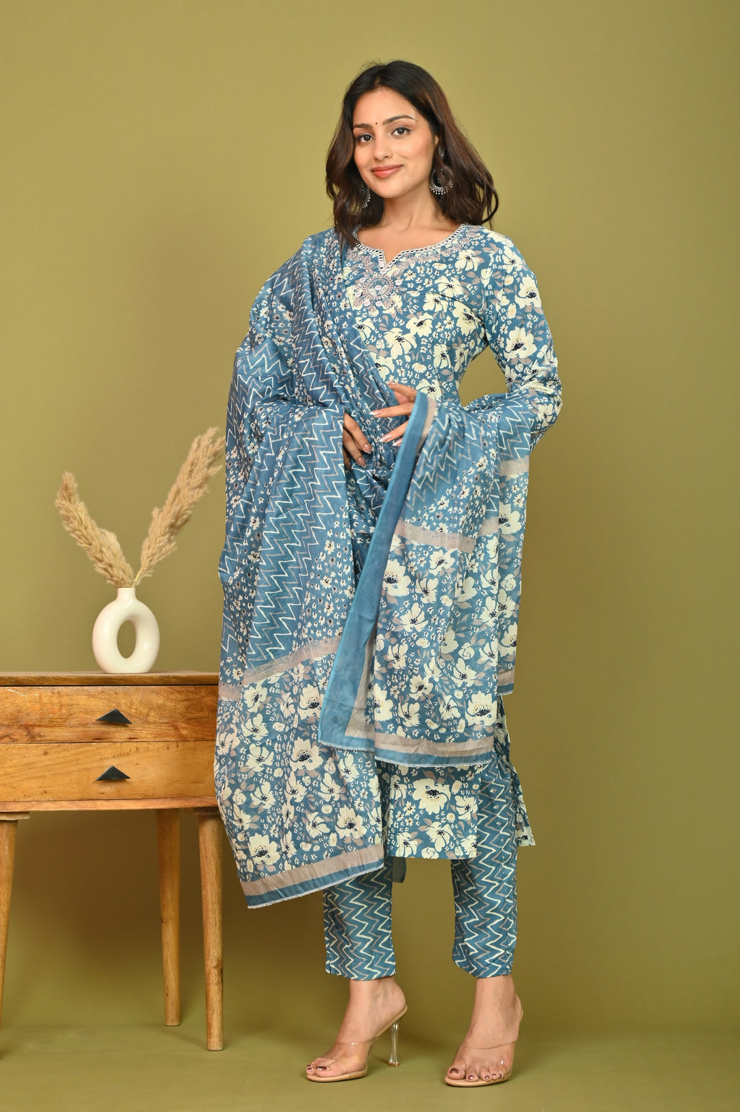 Graceful Hues Cotton Kurta Set