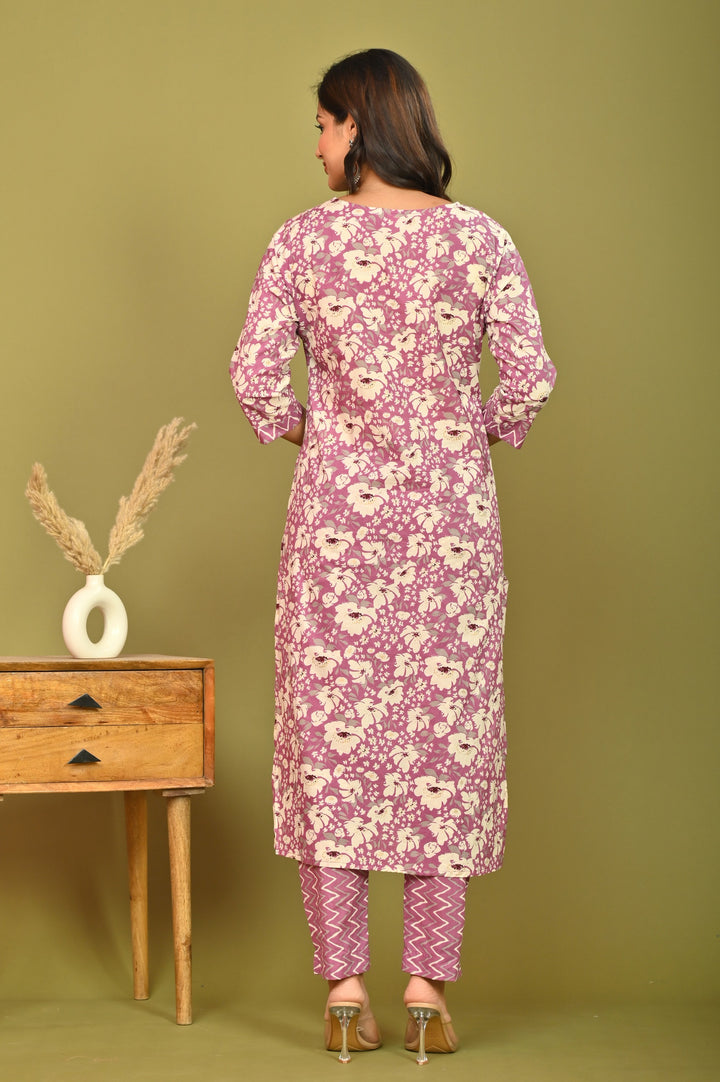 Graceful Hues Cotton Kurta Set