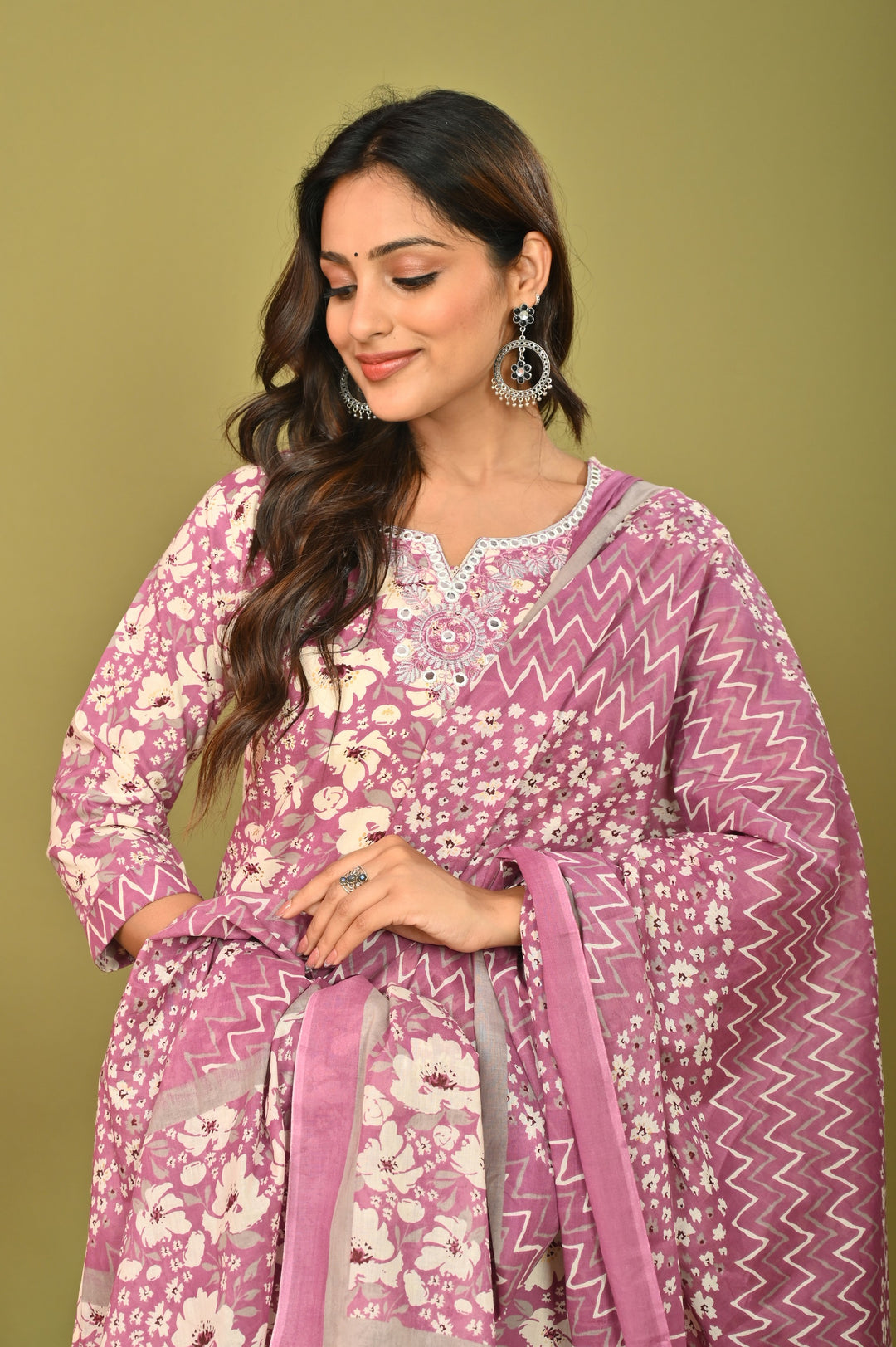 Graceful Hues Cotton Kurta Set