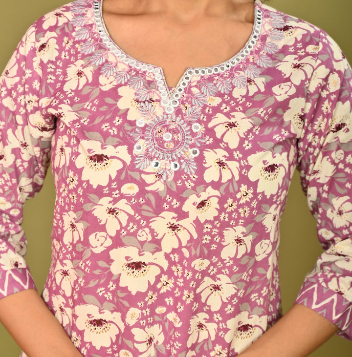 Graceful Hues Cotton Kurta Set