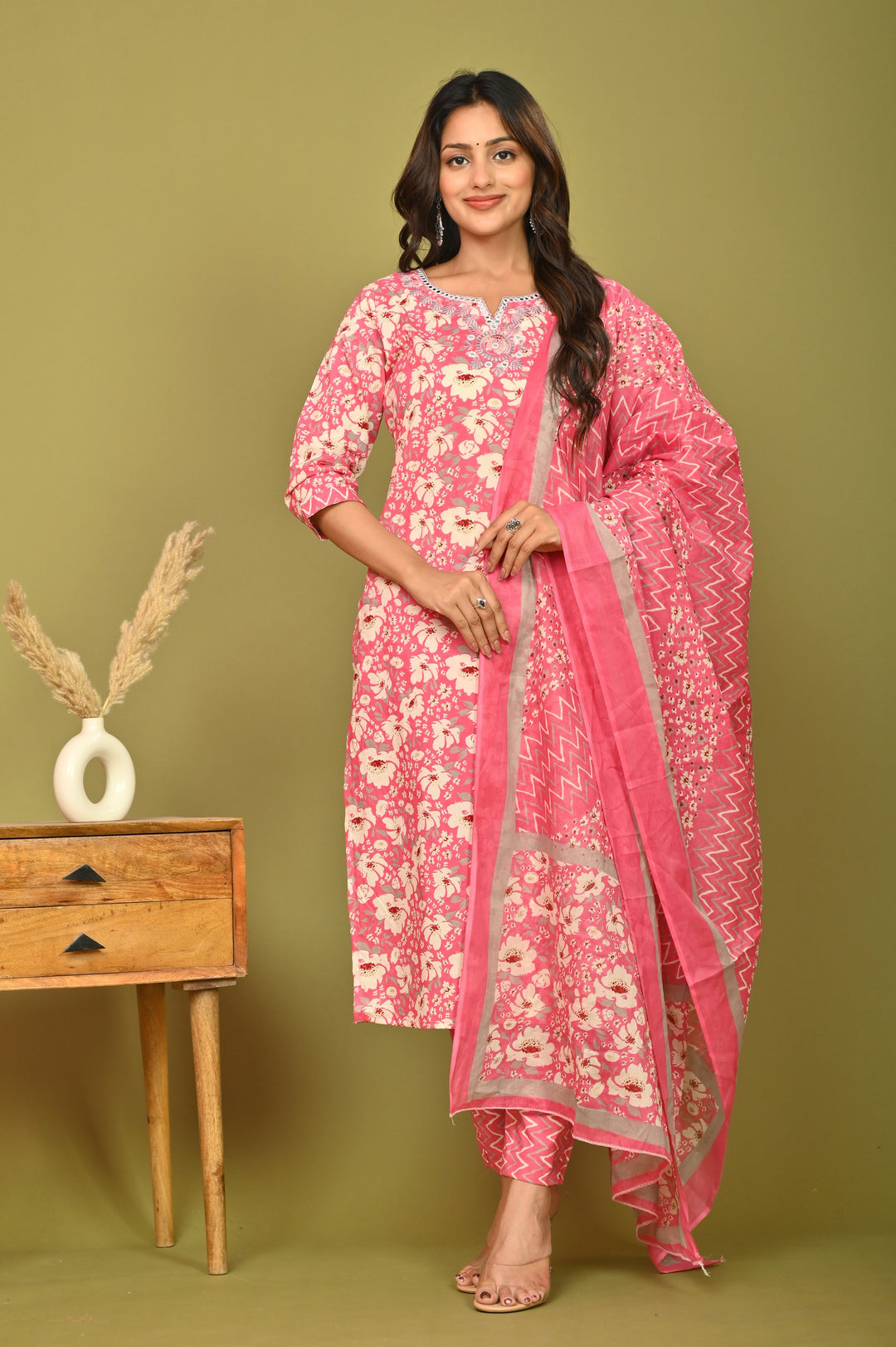 Graceful Hues Cotton Kurta Set